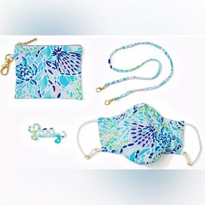 Lilly Pulitzer Blue Ibiza Face Mask